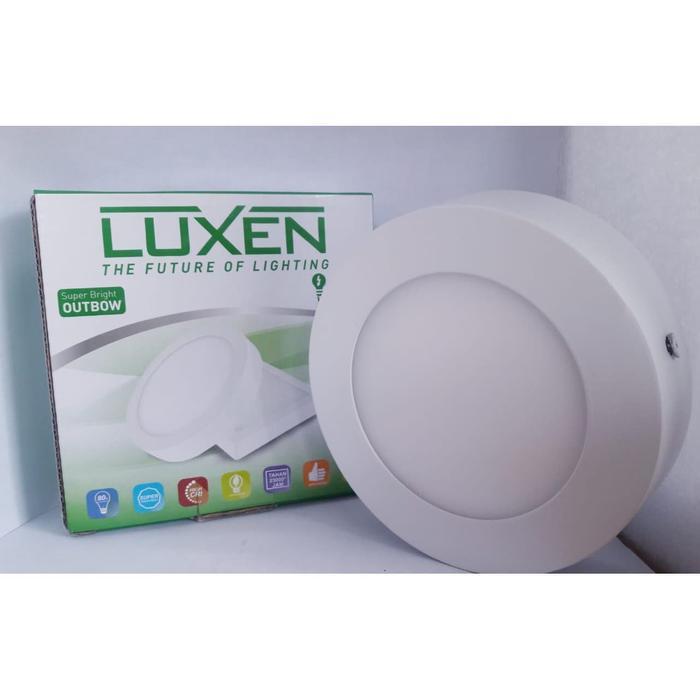 Lampu Tempel Downlight LED Panel 6W 6Wat 6watt Bulat Down Light LUXEN