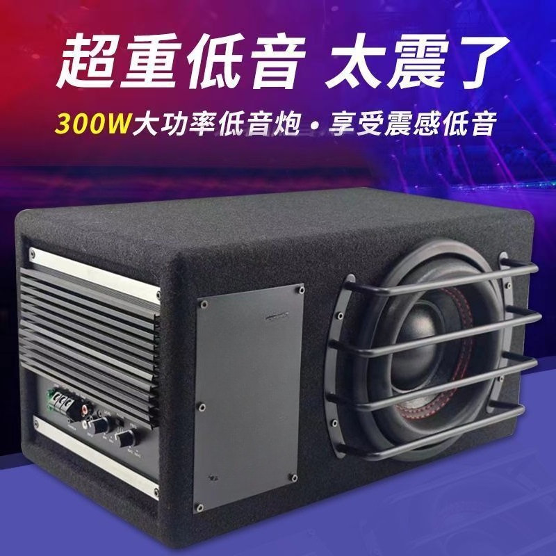 Car Subwoofer Audio 8 Inch 10 Inch 12V Active Car Audio Subwoofer with Installation Cable