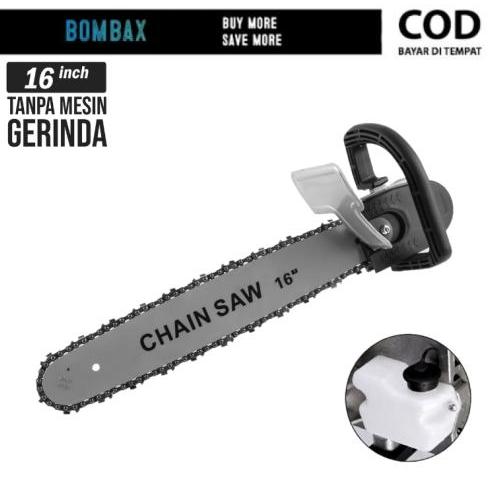 Krisbow Modern - Chainsaw 16 Inch Adapter Gerinda Tangan Jadi Gergaji Mesin Potong Kayu