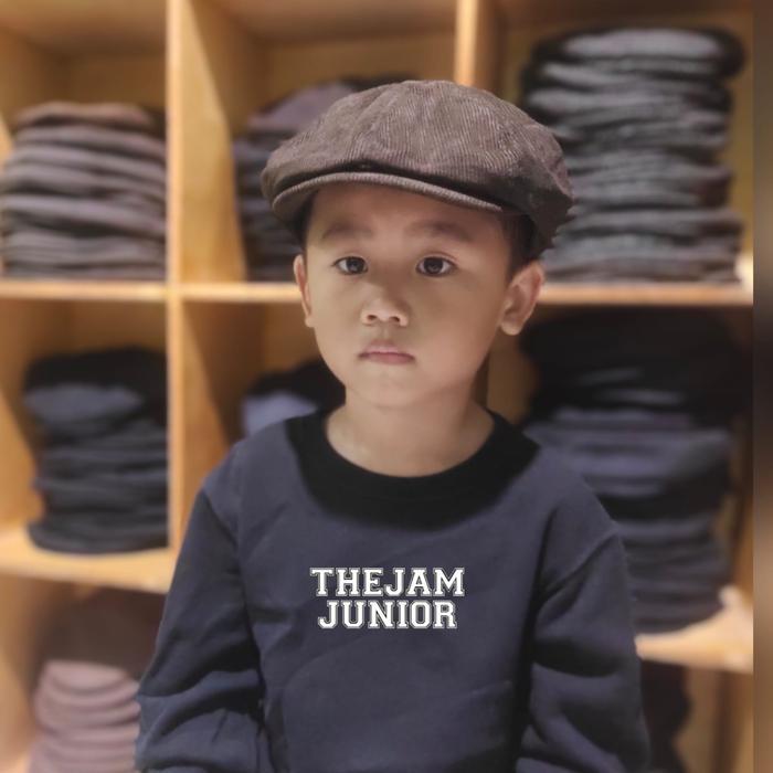 ASLI Thejam. Topi Anak Pria Wanita Newsboy cap kids Corduroy brown READY STOCK
