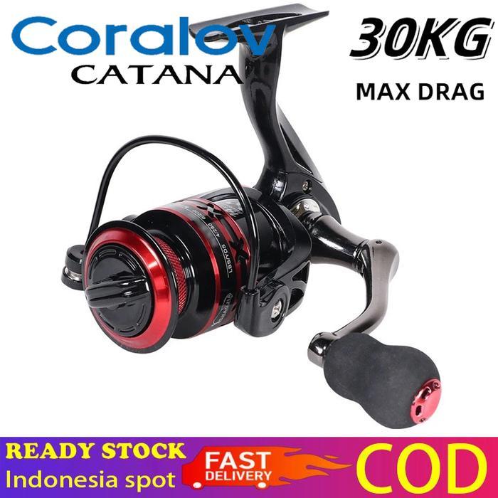 Coralov Reel Pancing Besi Fishing Reel 30Kg Nx2000-7000 Reel Pancing Laut Tarikan Reel Pancing Metal
