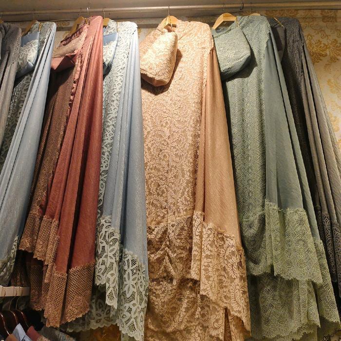 MUKENA SUTRA SANTORINI PREMIUM RENDA IMPORT BKK
