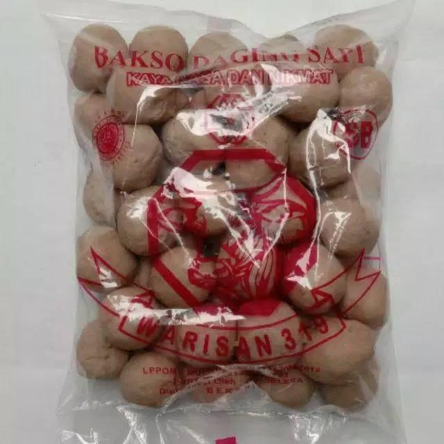 Bakso Warisan Super Isi 50pcs - Daging sapi berkualitas tinggi Makanan Food Instan Frozen bakso alam