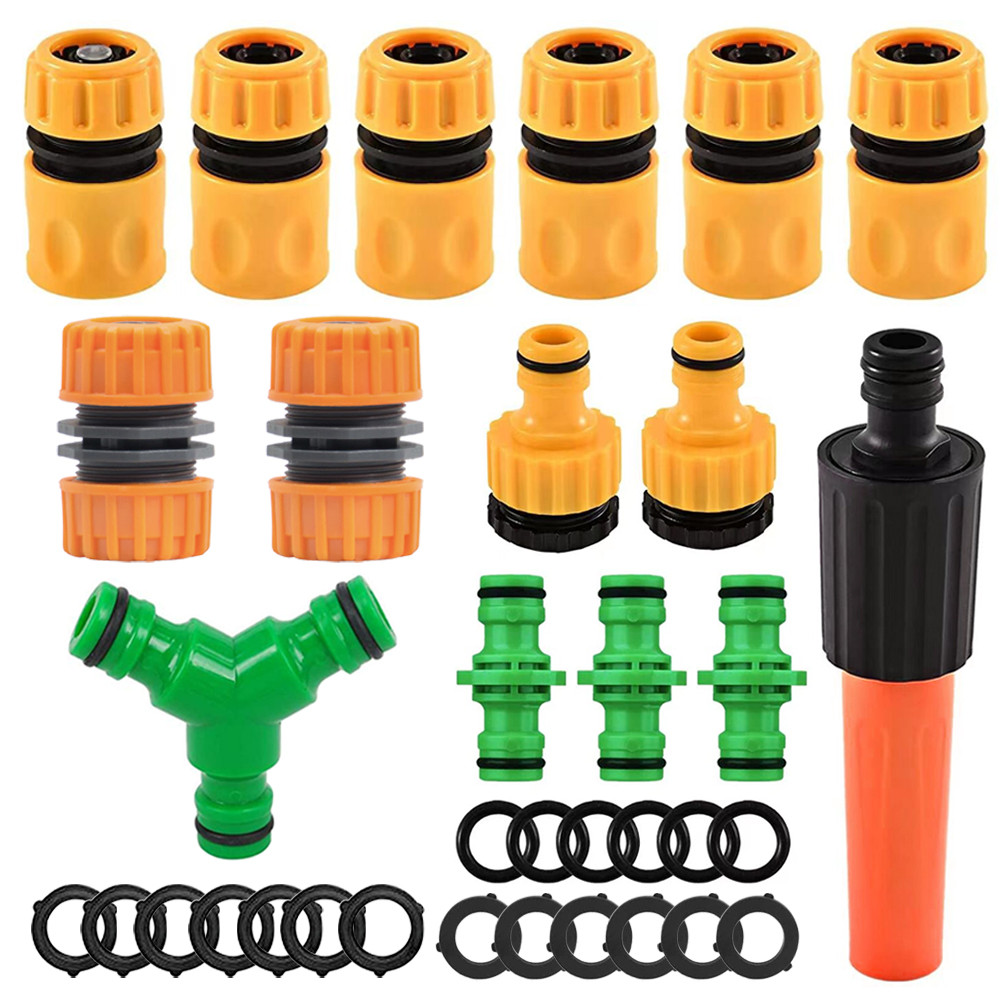 15 Pcs Garden Hose Connector Set Connector End 3 Tap Extender Hose