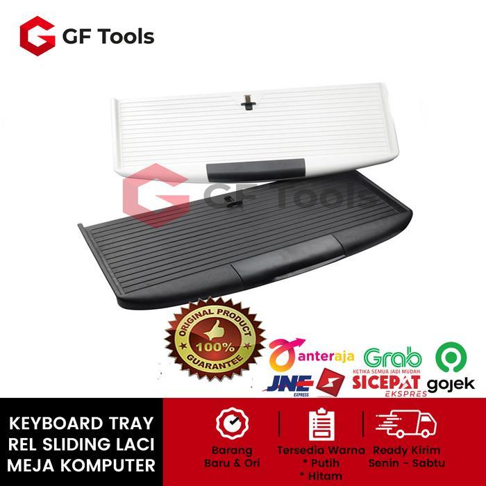 KEYBOARD TRAY REL LACI TEMPAT TATAKAN KEYBOARD MEJA KOMPUTER