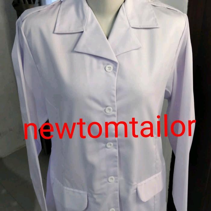 ASLI SERAGAM PDH CEWEK.Seragam ASN saku bawah krah rebah lengan panjang cewek seragam Putih READY