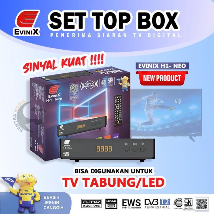 Set Top Box Evinix H1 NEO Versi terbaru  STB PROMO TERMURAH BERGARANSI RESMI PENERIMA SIARAN TV