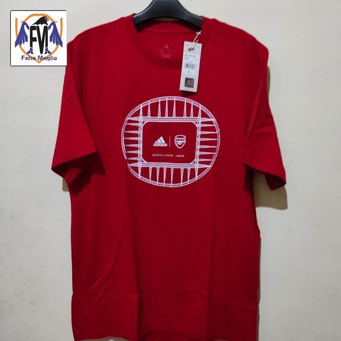 Terlaris Best Quality 100% Original T Shirt Adidas Emirates Stadium Red Original Murah