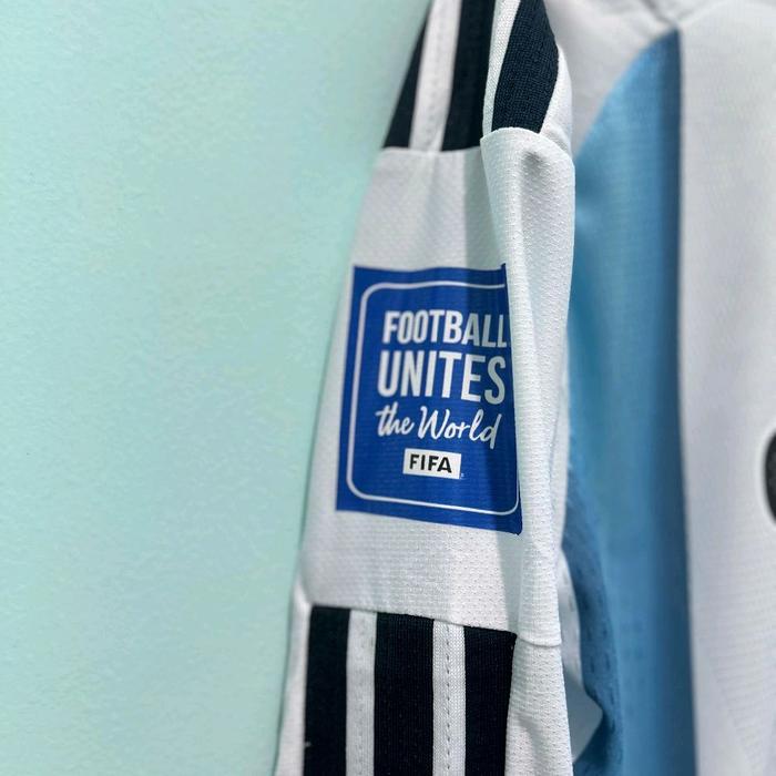 Terbaik Best Quality 100% Original (Pi) Baju Bola Jersey Argentina 2026 Messi Nameset Dan Patch