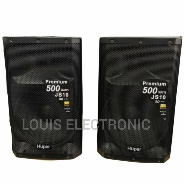 PROMO SALE Speaker Aktif HUPER JS10 JS 10 15 Inch 500 Watt Sepasang - Bisa USB