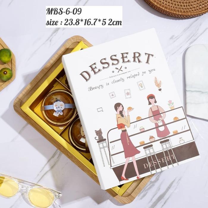 KOTAK KUE MOONCAKE SEKAT 6 BOX KUE BULAN SEKAT 6 MBS-6-09 DESSERT