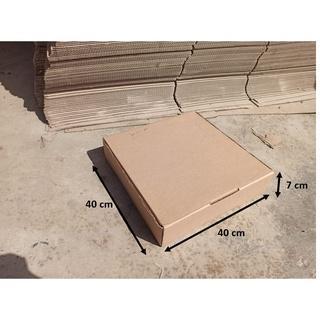 kardus box pizza diecut 40x40x7 cm