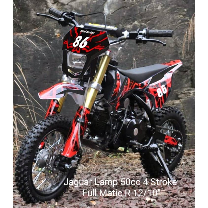 Motor Trail Anak Jaguar Lampu 50cc Starter Full Matic
