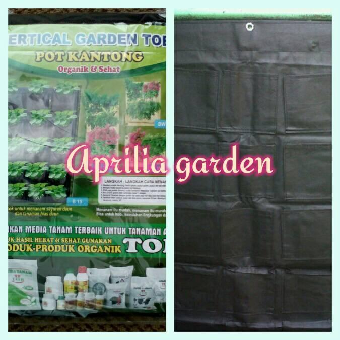 Kantong Vertikal Garden Siap Tanam (15Lubang)