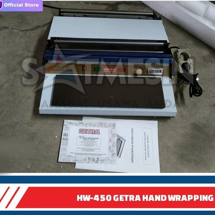 Hand Wrapping Plastik Mesin Pembungkus Makanan HW 450 HW-450 GETRA