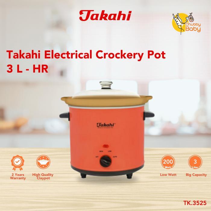 Takahi Electric Crockery Pot 3 Liter | Slow Cooker