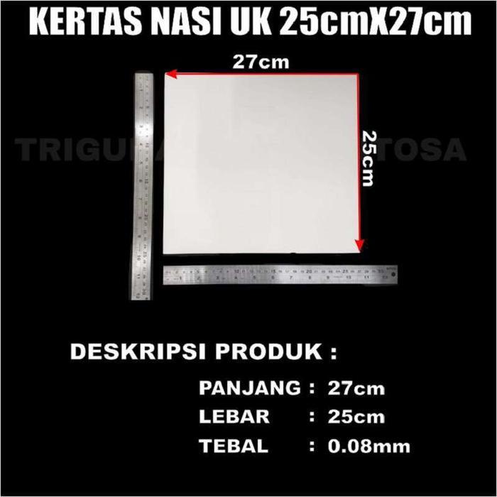 WINARTOTOK KERTAS NASI KFC PEMBUNGKUS ANTI LENGKET MURAH MEDAN