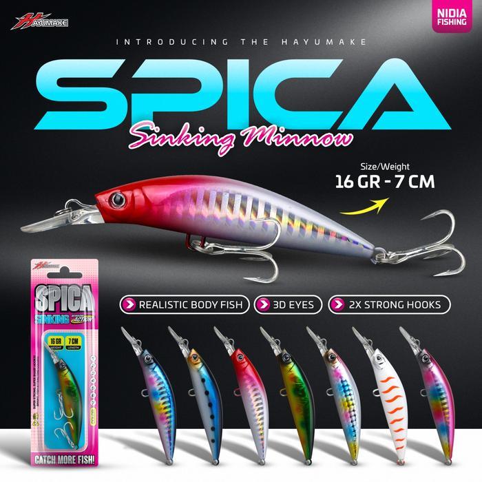 Lure Minnow Casting Hayumake SPICA Sinking Lure