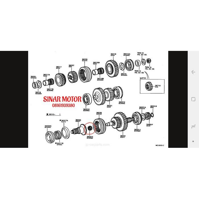 BEARING BAMBU TAFT GT