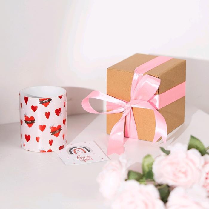 Hampers Mug Valentine dengan Box Pita