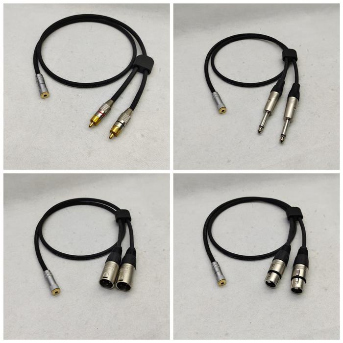 kabel aux canare jack 3.5 female stereo to rca/xlr/akai 5meter