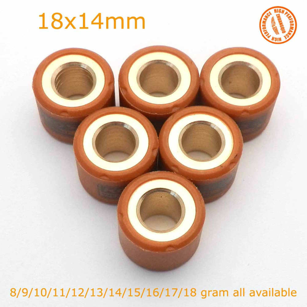 Performance Variator Slider Roller Weights 18X14Mm 8 - 18G Gram For Gy6 150 125Cc Koso 157Qmj