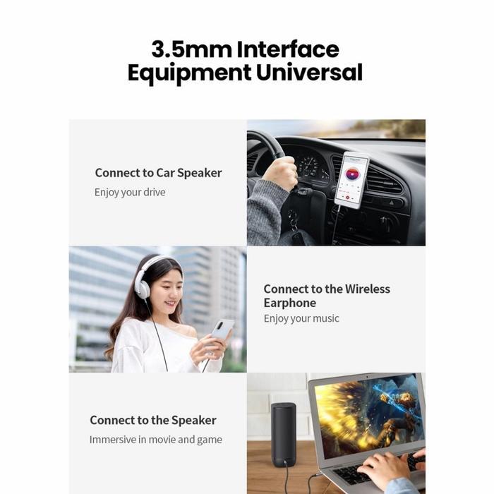 Ugreen Kabel Jack 4 Pole Trrs Audio Mic For Aux 3.5Mm Kabel Audio Jack