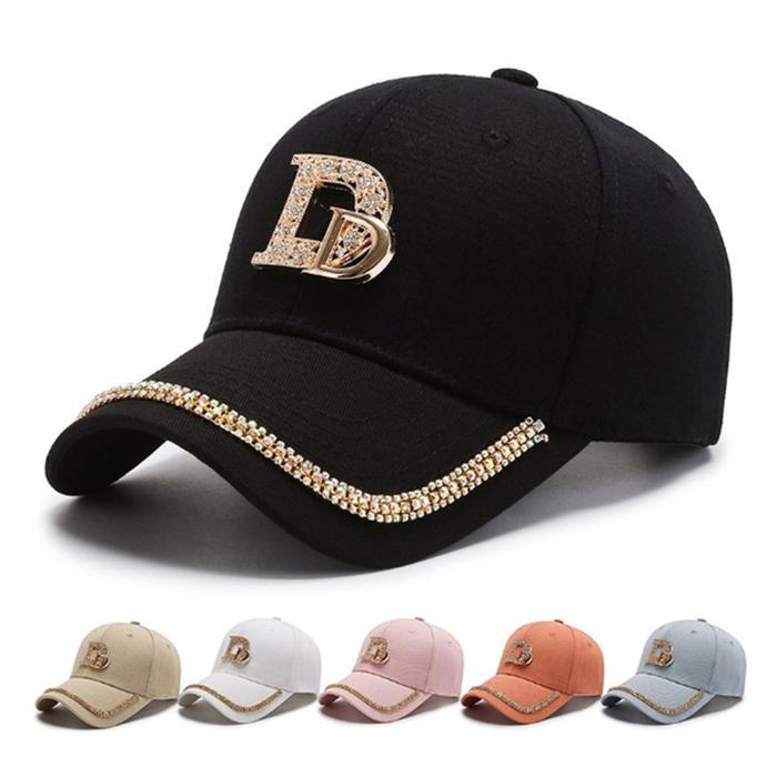 Yarra Topi Baseball Pria Wanita Motif Double D Manik Kuning Hitam Pink Putih Dewasa Fashion Outfit