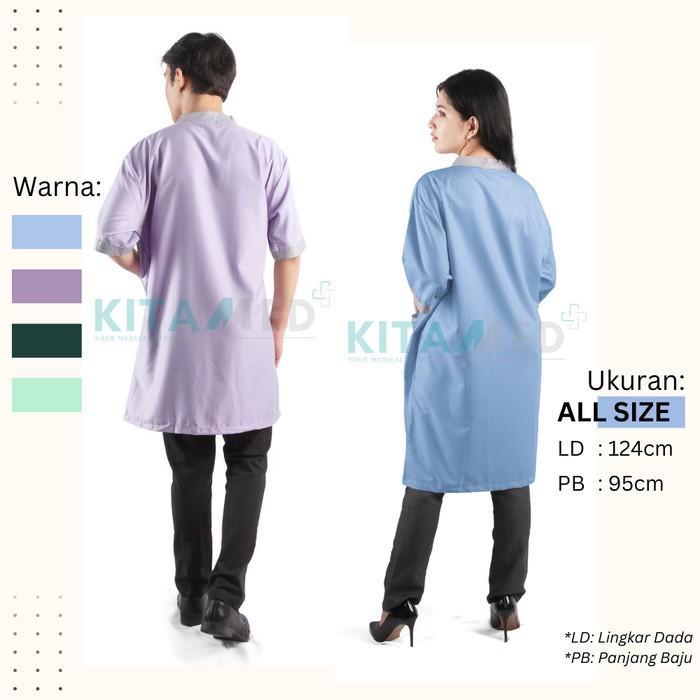 Baju Pasien Rawat Inap Unisex Kimono Rumah Sakit Pria Wanita Terjamin