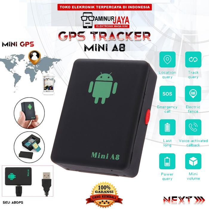 Alat Pencari Pelacak Posisi Perekam Suara Jarak Jauh Smart GPS Mini A8