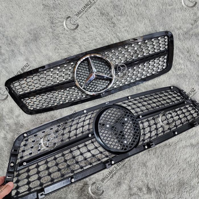 Terbatas Grill Diamond Mercedes W203 C200 C230 C240 2000-2007 Grille Amg W203 Terlaris
