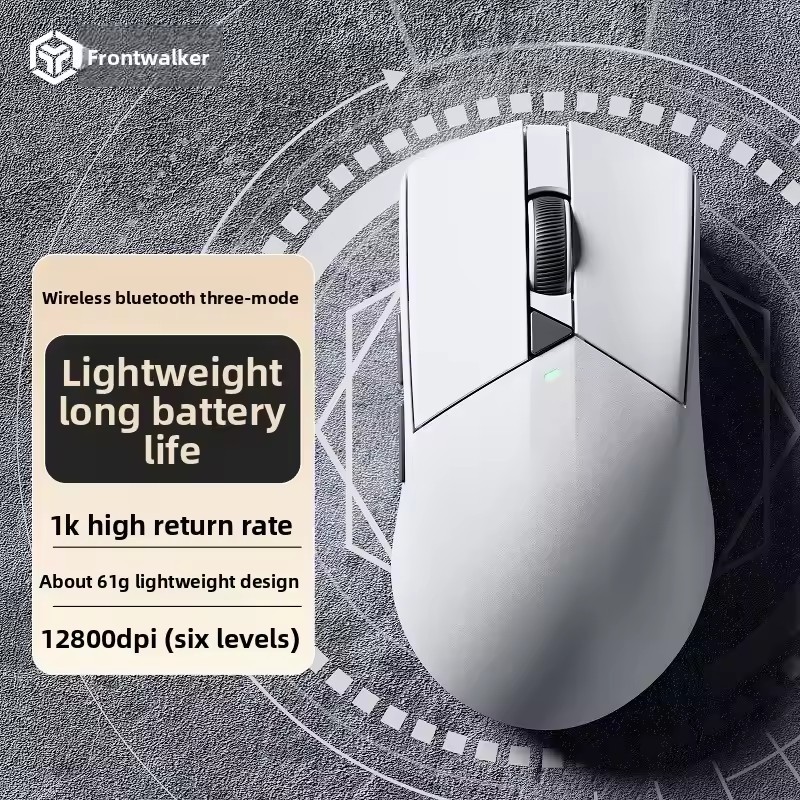 EWEADN GS01 Pro Lightweight Wireless Gaming Mouse DPI12000, Triple-Mode Connectivity (BT, 2.4GHz