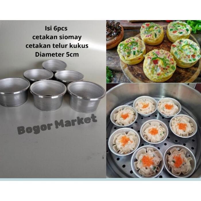 CETAKAN SIOMAY / DIMSUM CETAKAN TELUR KUKUS LOYANG BULAT MINI ISI 6