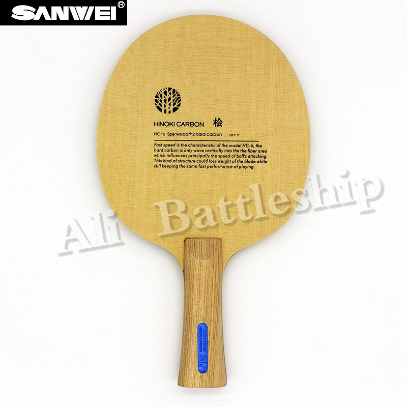 SANWEI HC6S Hinoki Carbon Table Tennis Blade/ ping pong blade/ table tennis bat