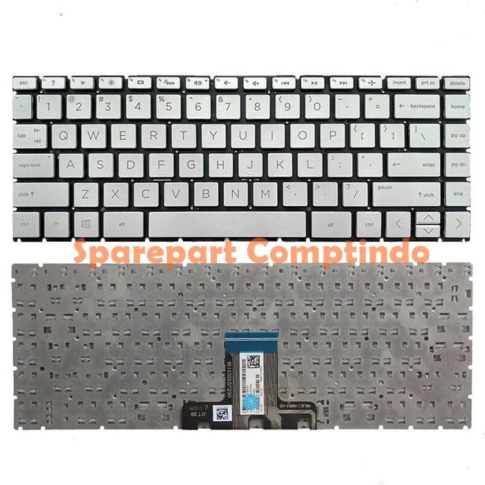 Keyboard Hp 14s-fq0564au 14s-fq1135au 14s-fq2002au 14s-fq2035au Silver