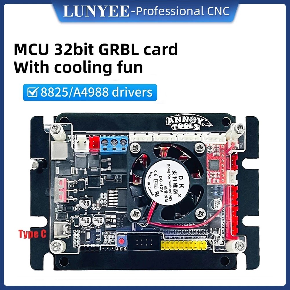 32-Bit Motherboard GRBL 1.1 Type C Port CNC Engraving Machine Control Board 3-Axis with Offline For 