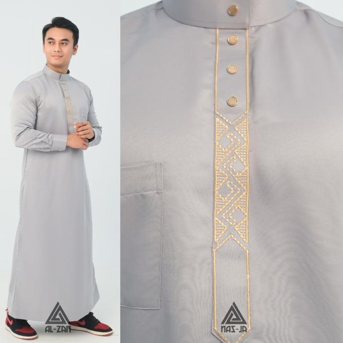 Jubah Pria Slimfit Gamis Pria Jubbah Mewah Bordir Jubah Mewah Bordir Jubah Pria Muslim Busana Muslim