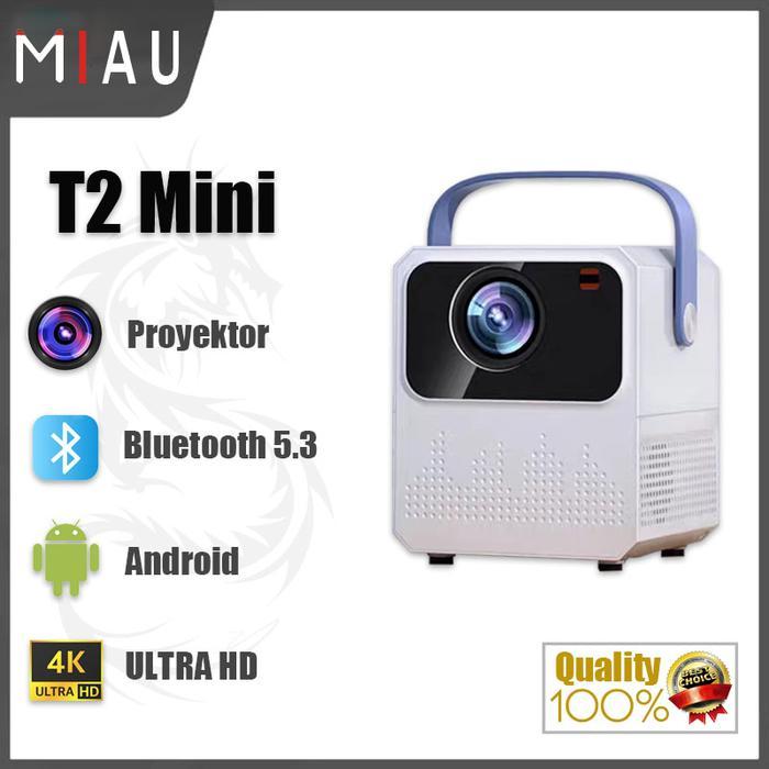T2mini proyektor hp Android 5G WiFi 4K Home Projector Display proyektor mini portable hp support