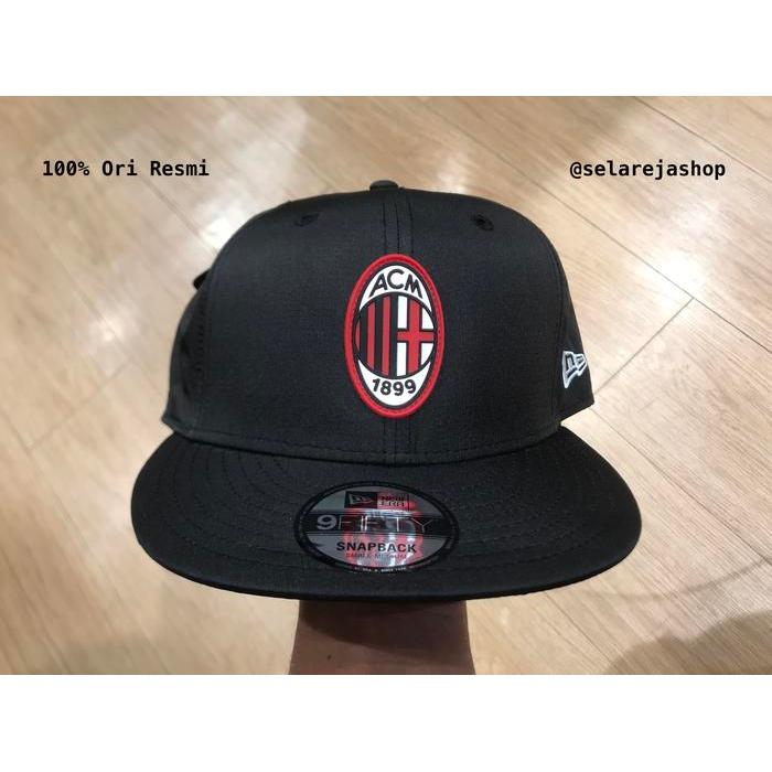 Ready Topi New Era 9Fifty AC Milan Ripstop Black Snapback Cap