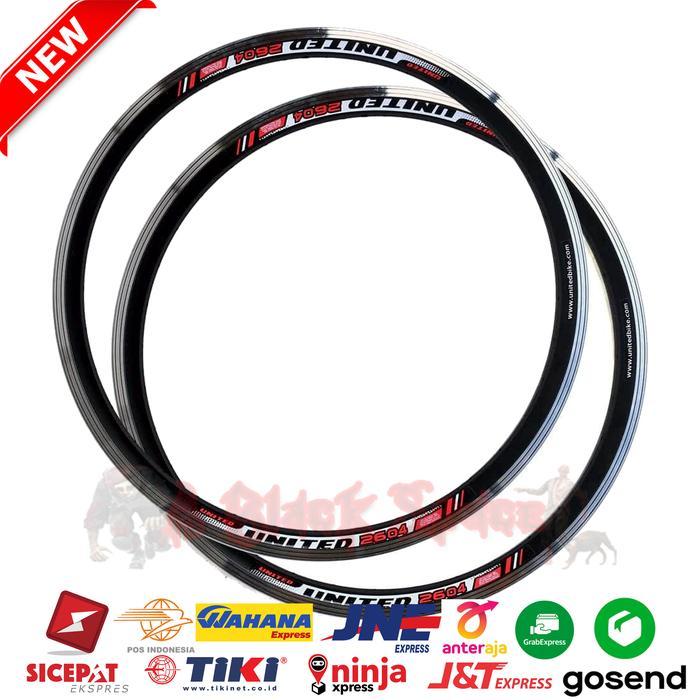 Shimano Bike - Rims Velg Sepeda United 26 Alloy Double Wall Mtb Federal 36 Hole