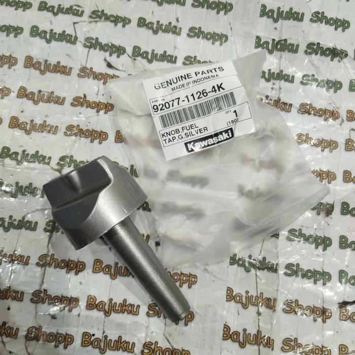 KNOB PUTERAN KRAN KERAN BENSIN KAWASAKI KAZE SILVER ORIGINAL KAWASAKI