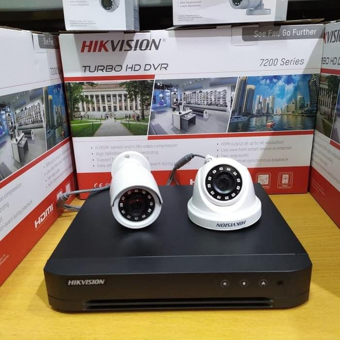 Paket Cctv Hikvision 2 Kamera Cctv Hikvision 2 Mp Garansi 2 Thn