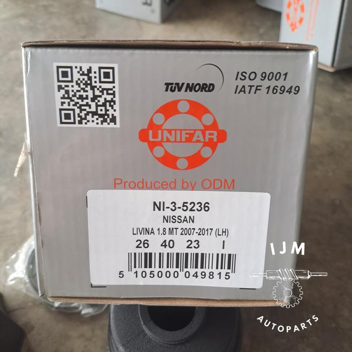 Cv Joint As Roda Dalam Kiri Nissan Grand Livina Manual 1800 Cc Unifar