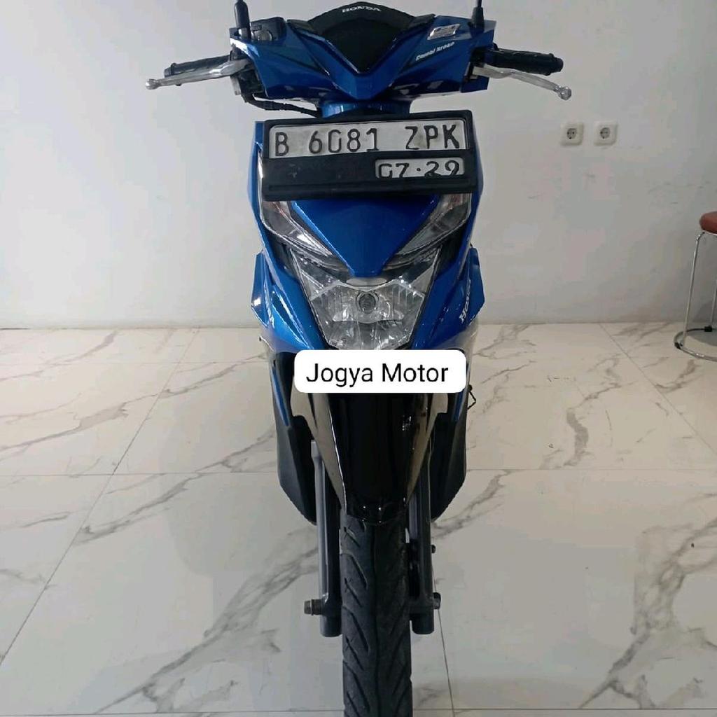 Honda Beat Sporty CBS Tahun 2019 motor bekas berkualitas Jogyamotor blueblack