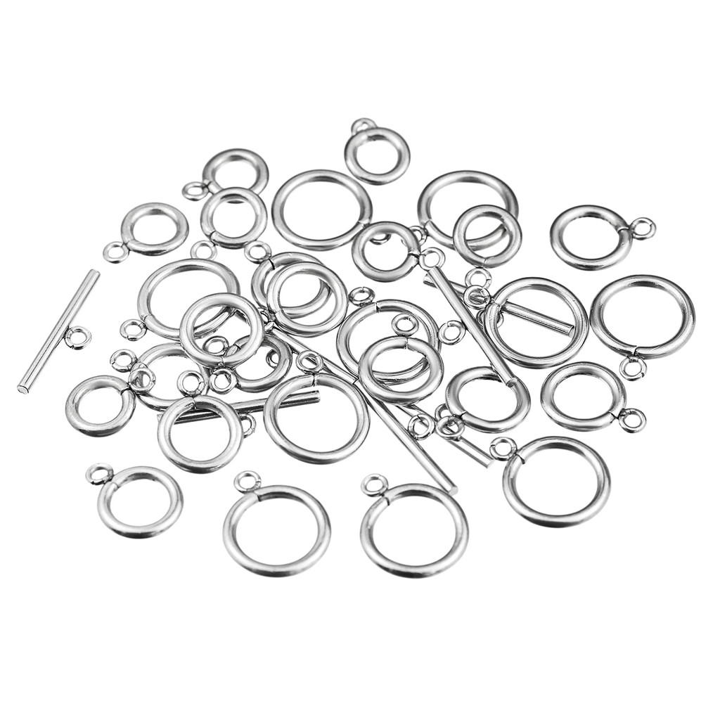 10Sets Stainless Steel OT Clasp Toggle Clasps for DIY Jewelry Making Necklaces Connectors Bracelets