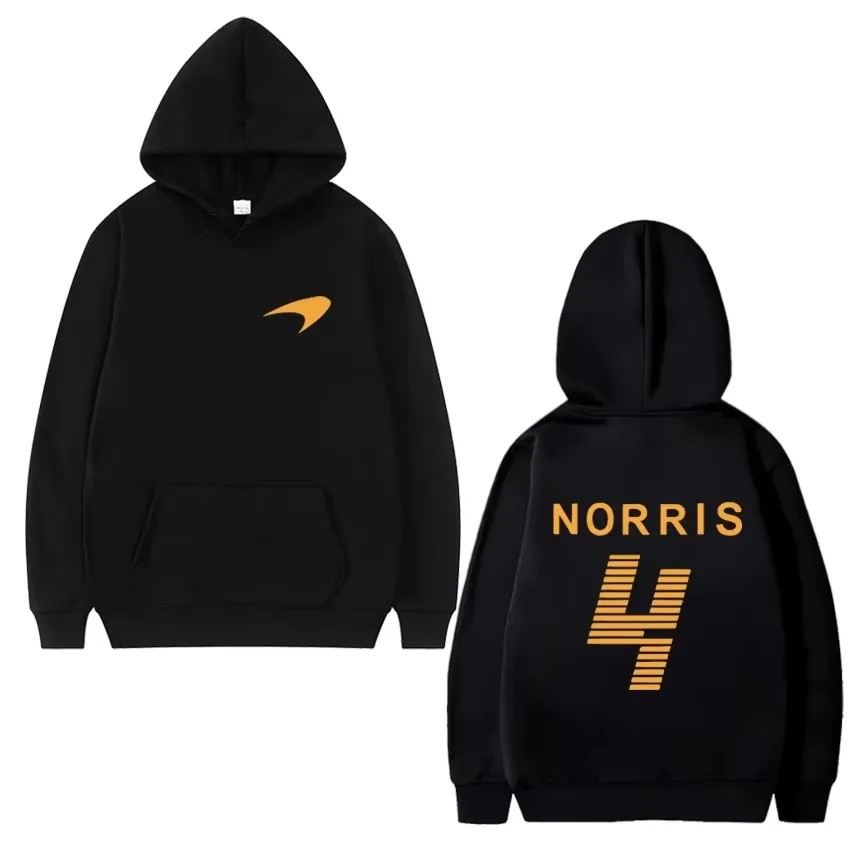 Lando Norris Racing Driver Double Sided Print vintage Sweatshirt Men Women Oversized Hoodie Unisex