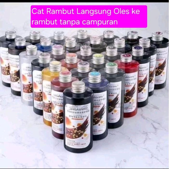 Weideron Hair Color Water Intense Color Cat Rambut Langsung Oles tanpa campuran Weideron Water