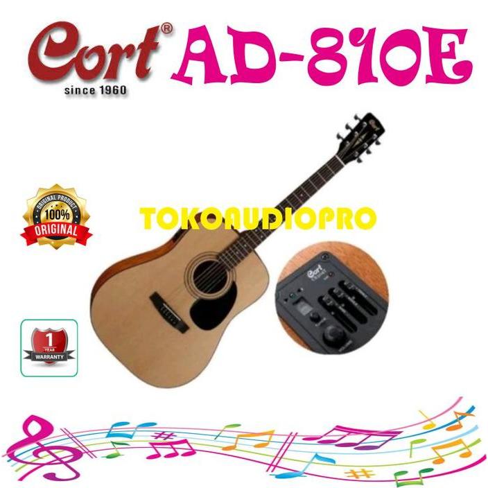 Cort Ad810 Cort Ad810E Akustik Elektrik Ad-810E Ad-810 Gitar Akustik Co