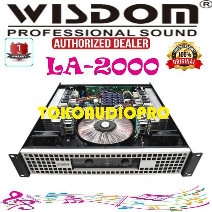Wisdom La2000 2-Channel Power Amplifier Original Wisdom La-2000 Co