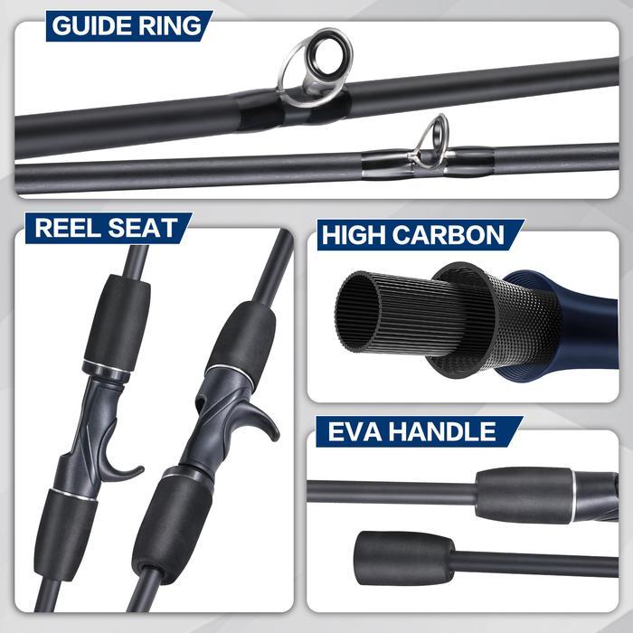 Josh Pancing - Sougayilang Set Joranpancing 2 Bagian Joran Casting Seratkarbon Tinggi 6 Kaki